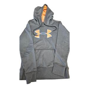 Under Armour Gray and orange hoodie size XS